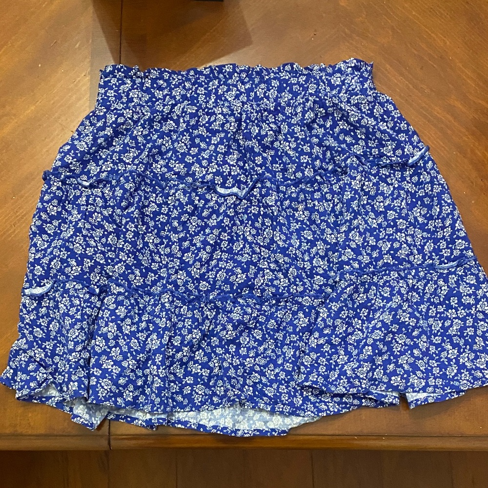 Blue Floral Skirt | Never Worn!